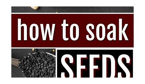 how long should seeds soak