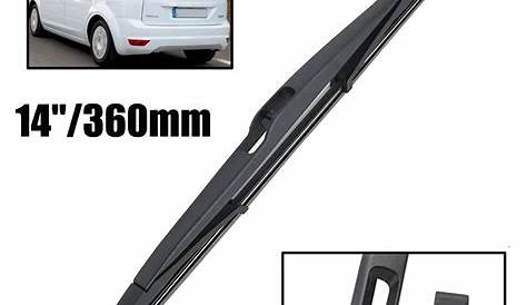 2016 ford focus rear wiper blade size