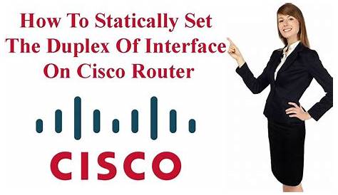 How To Statically Set The Duplex Of Interface On Cisco Router - YouTube