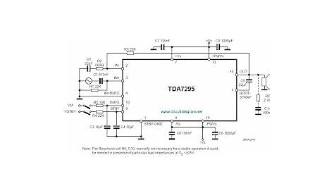 tda7375 amplifier circuit diagram