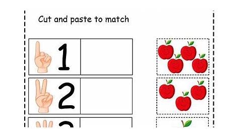 matching cut and paste worksheet