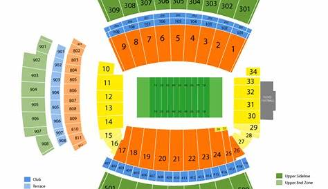 williams brice stadium seating chart