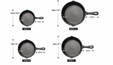 how are frying pan sizes measured