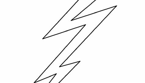 lightning bolt template printable