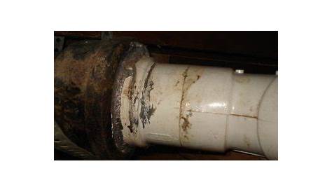 repair cast iron drain pipe joint