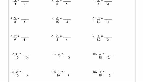 equivalent fractions math fractions worksheets fractions worksheets