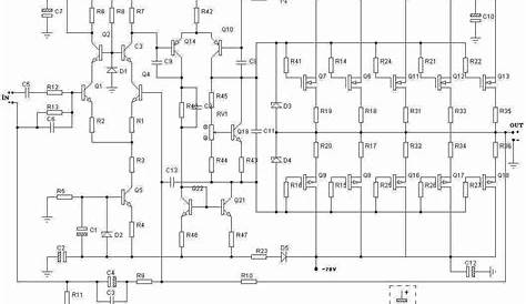 1000 watt power amplifier circuit diagram