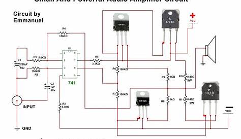 Audio Power Amplifier Circuit Diagram With Pcb Layout - Goorganic