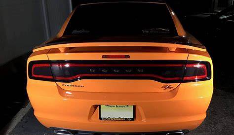 2011-14 Charger Tail Light Tint Kit - Type 1 (Center Overlay) — Luxe Auto Concepts