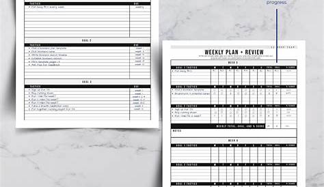 12 Week Year Bundle Goal Planning Templates Project | Etsy | As you like