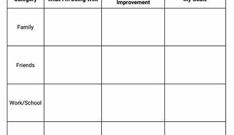 smart goals therapy worksheets