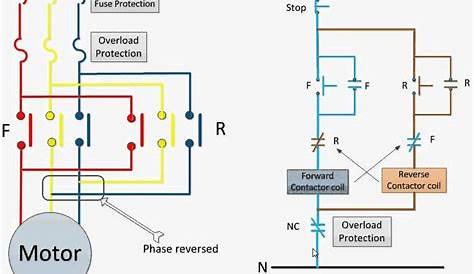 Forward Reverse Motor Control Wiring Single Phase - Wiring Diagram