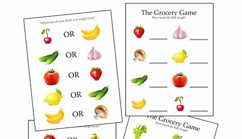 grocery shopping math worksheets