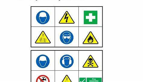 safety signs for kids worksheets