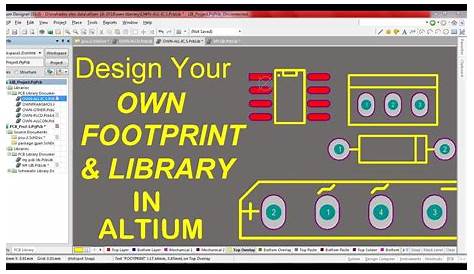 ALTIUM TUTORIAL-5: How To Create Own Footprint-1/How To Draw Custom
