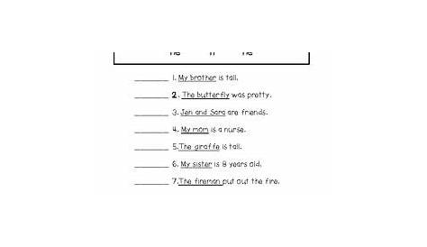 pronouns for grade 2 worksheets