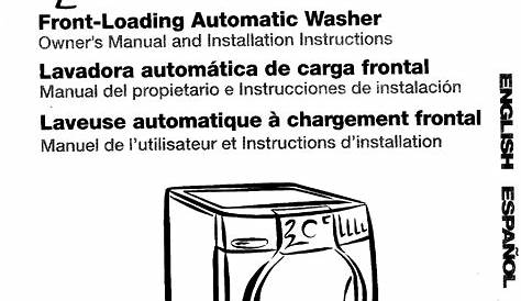 Kenmore Elite 11042922200 User Manual WASHER Manuals And Guides L0302234