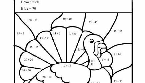 Coloring pages kids: Free Printable Thanksgiving Math Worksheets For