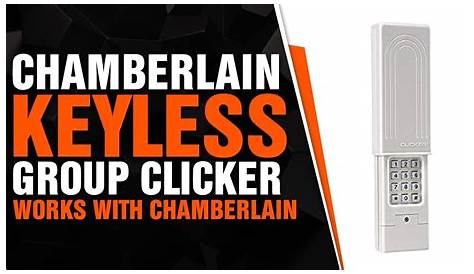 chamberlain clicker keypad manual
