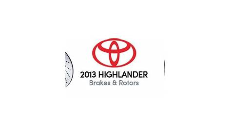 2011 toyota highlander brakes