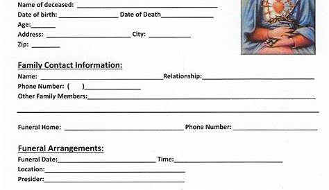 pre planning guide for funerals