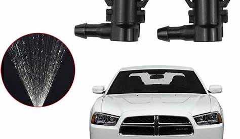 2015-2018 Dodge Challenger Charger Windshield Washer Nozzle Pair