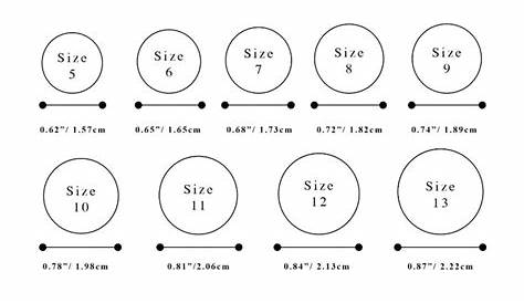 ring size chart - Google Search | Ring sizes chart, Printable ring size