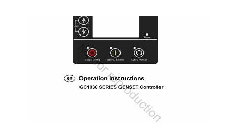 gc1030 series genset controller manual