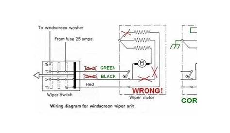 denso wiper motor wiring diagram