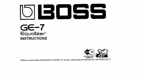 boss ge-7 schematic