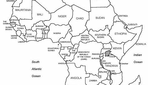 Printable Blank Map Of Africa | Free Printable Maps