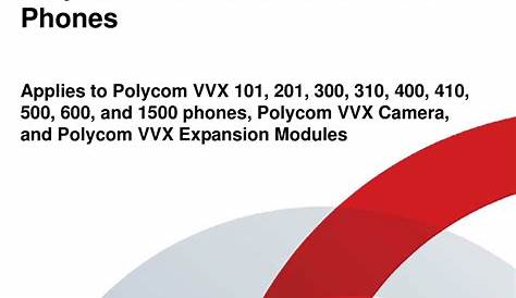 POLYCOM VVX 101 USER MANUAL Pdf Download | ManualsLib