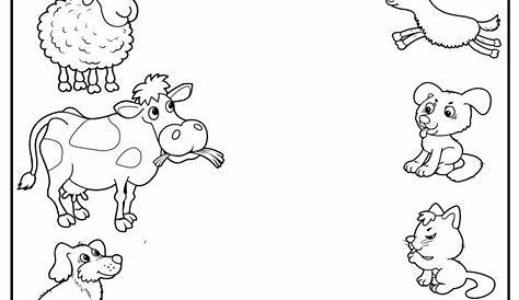 preschool farm animal worksheets