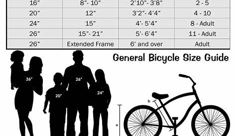 bike chart by height