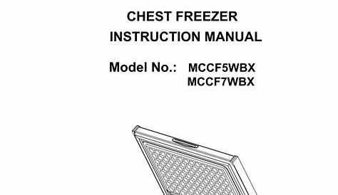 Magic Chef Mccf7Wbx Owners Manual For Chest Freezer _English_ 4.30.08