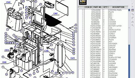 Caterpillar Forklift, spare parts catalog for Caterpillar ForkLifts