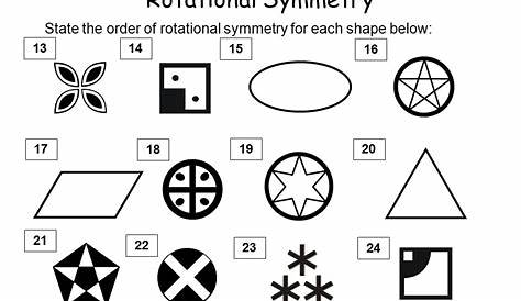 Rotational And Reflectional Symmetry Worksheet / Rotational Symmetry