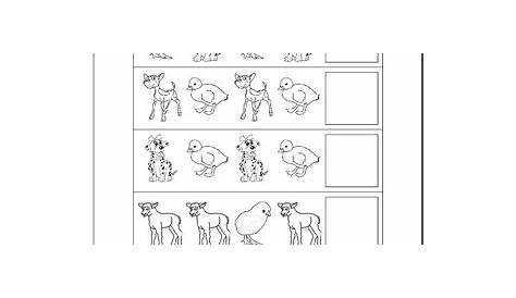 15 Mother Baby Animal Match Cut And Paste Worksheet / worksheeto.com
