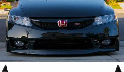 For 09-11 Honda Civic 4DR Sedan MUG Front Bumper Lip Spoiler Bodykit PU