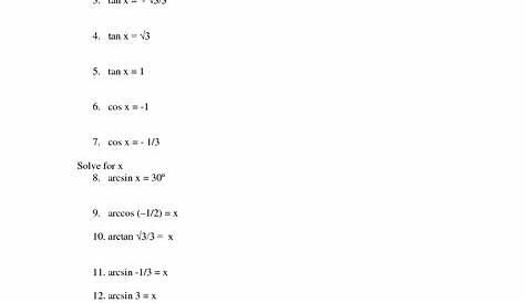 12 Best Images of Graph Inverse Functions Worksheet - Inverse Trig