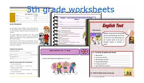 5th grade worksheets