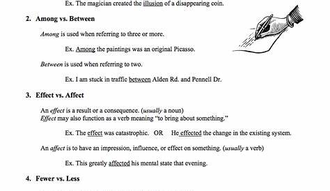 Affect Vs Effect Worksheet : My Group Guide Free Therapy Worksheets