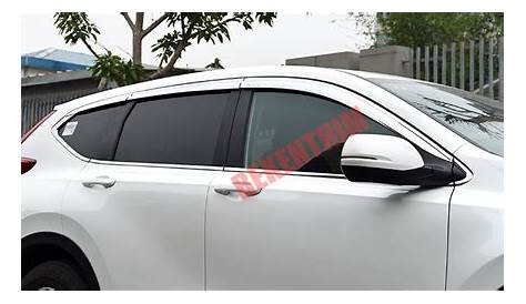 for Honda CR-V CRV 2017-2019 6X Chrome Window Visor Vent Shades Sun