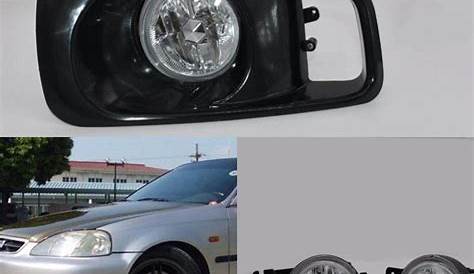 Car Fog Lights For Honda Civic 1999~2000 Clear Halogen Bulb H11 12V55W