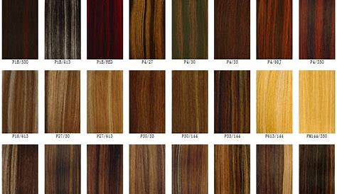 hair color samples chart