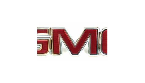 Gmc Terrain Acadia Front Grille Red Nameplate Emblem Badge New Oem