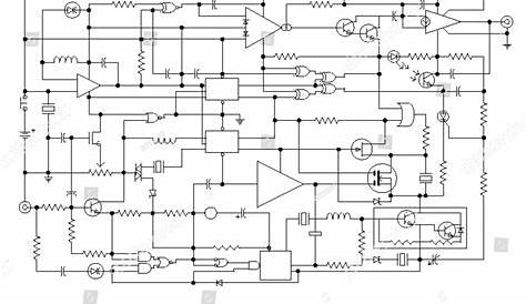 schematic diagram of electronic components