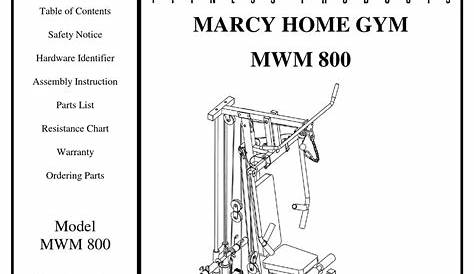 IMPEX MARCY MWM 800 OWNER'S MANUAL Pdf Download | ManualsLib