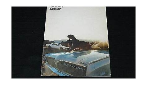 1968 Mercury Cougar Car Catalog Dealer Sales Brochure | eBay