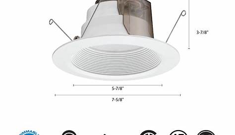 Lithonia Lighting 6BPMW LED M6 P Series Recessed 6" LED Open Trim